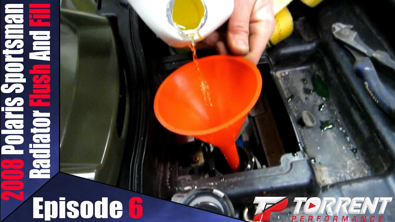 Polaris Sportsman Radiator Flush and Fill Episode6