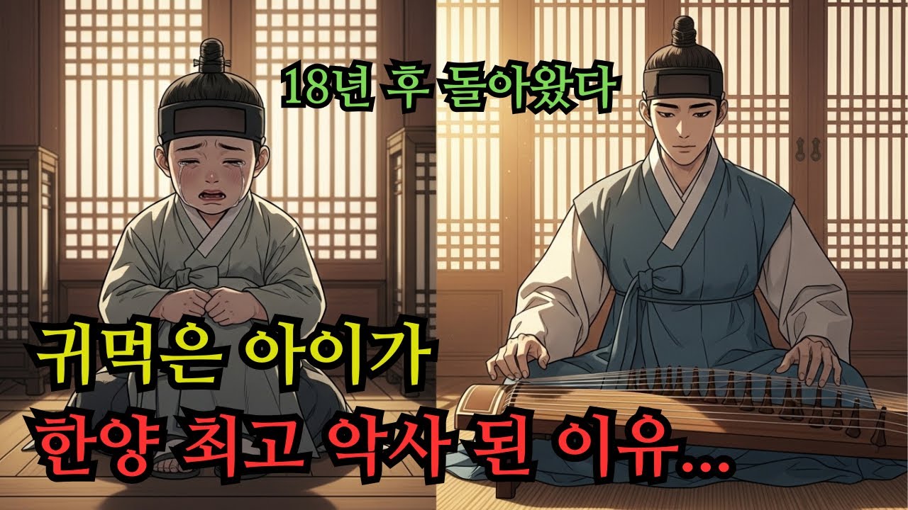 귀먹은 아이가 한양 최고 악사 된 이유...18년 후 돌아왔다.ㅣ설화·야담·옛날이야기·조선설화·민담·수면낭독·옛이야기