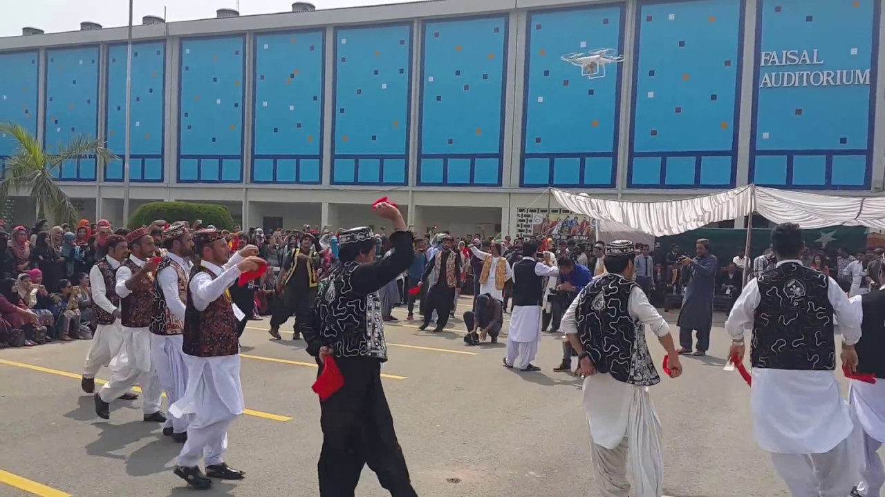Pashtun Attan at Punjab University on Cultural Day 21 March