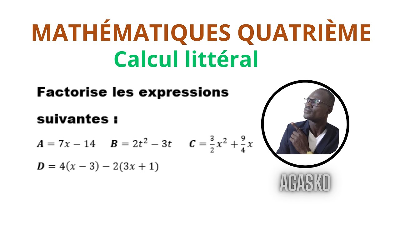 Exercice sur la factorisation – Explication simple (4e )