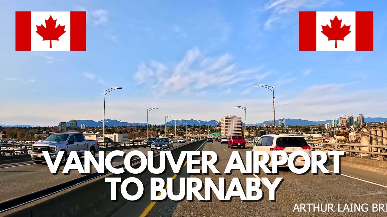 Relaxing Drive from YVR Airport to Burnaby | Vancouver City Drive Tour [4K]