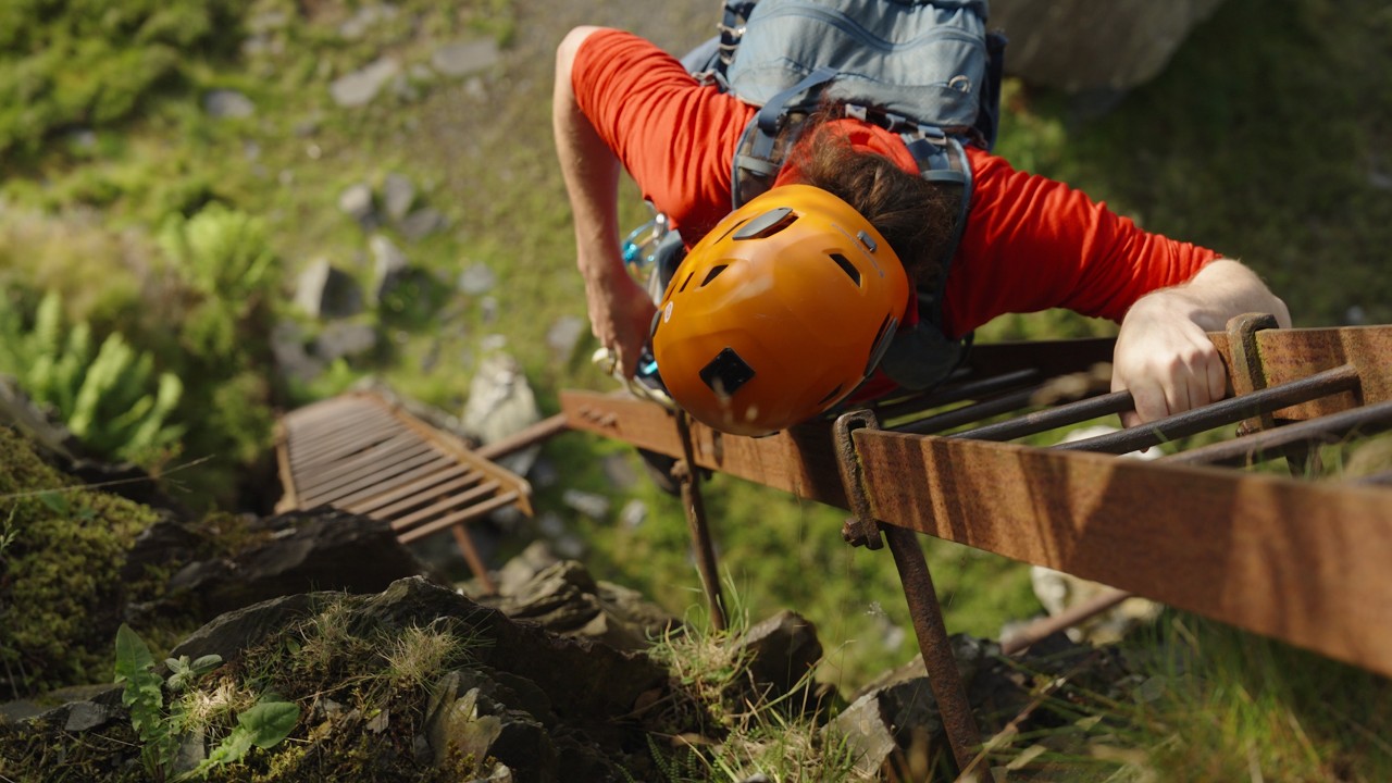 Climbing The World's Sketchiest Via Ferrata | Snakes and Ladders | Wales