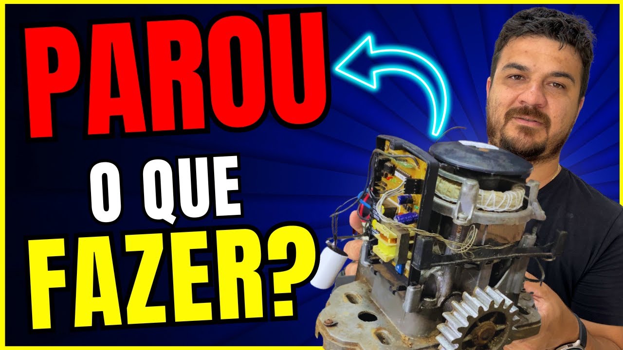 Motor do Portão Eletrônico NÃO FUNCIONA  (RESOLVIDO  ✅)