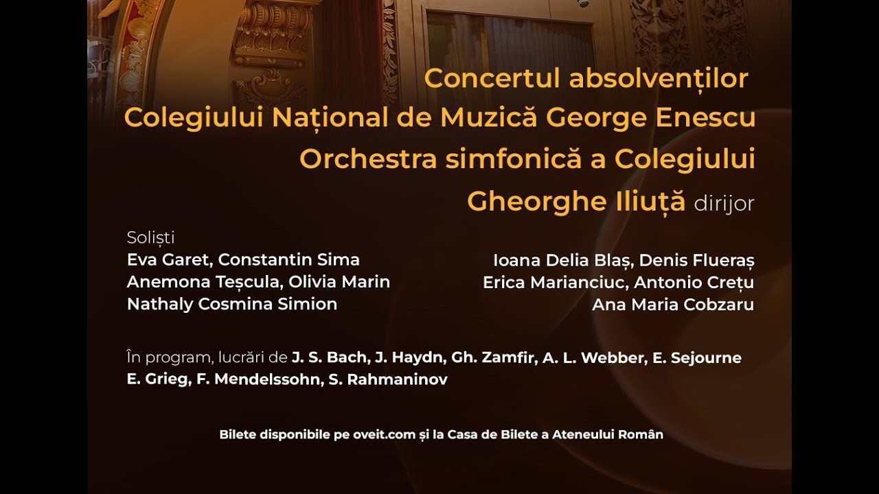 Concertul absolvenților Colegiului Național de Muzică George Enescu - 2025