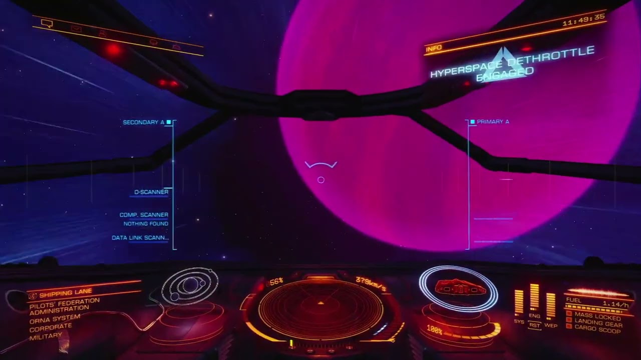 Running some Sidewinder courier missions in Elite Dangerous