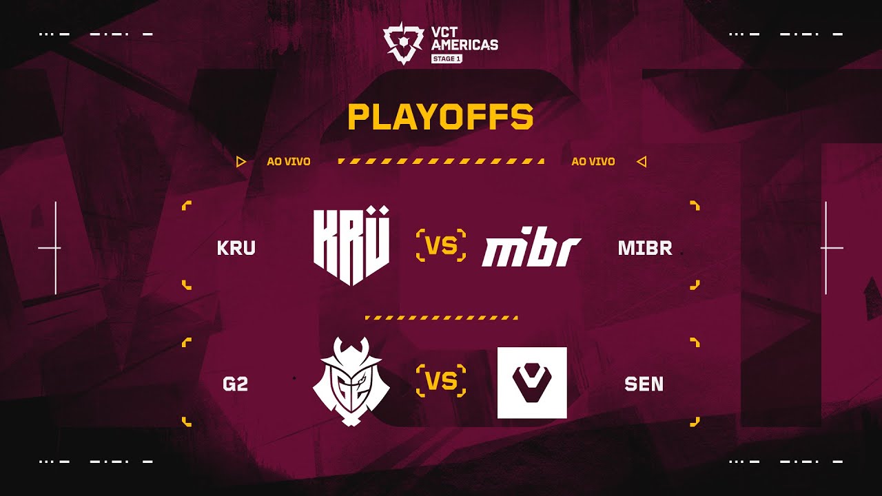 KRU x MIBR | G2 x SEN | VCT Americas 2025 | Playoffs - Dia 3 (MD3)