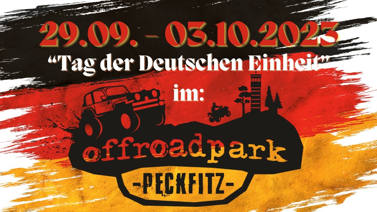 Wild war es, im "offroadpark Peckfitz" zum "Tag der Deutschen Einheit" 
