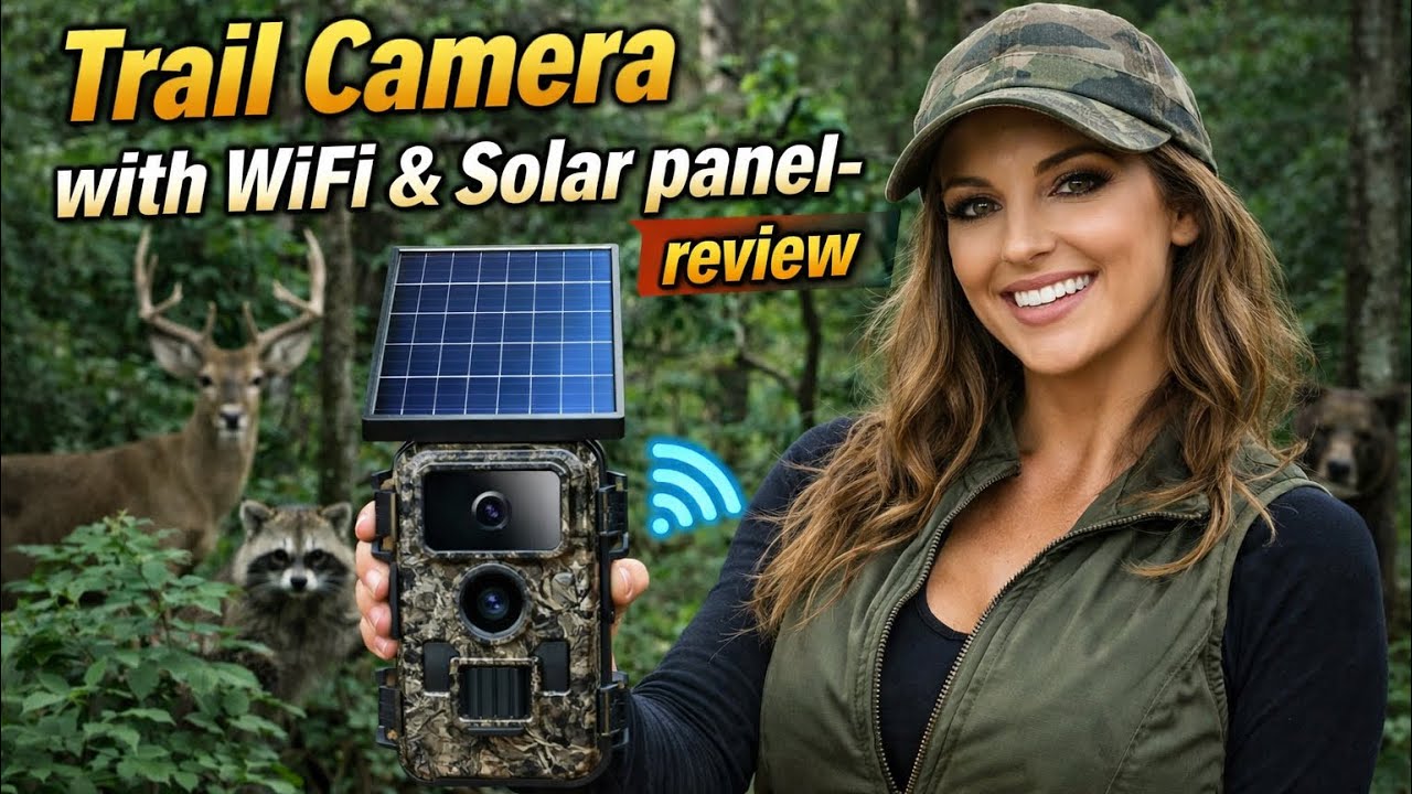Campark Trail Camera - Wifi Solar 4K - game footage/ unboxing