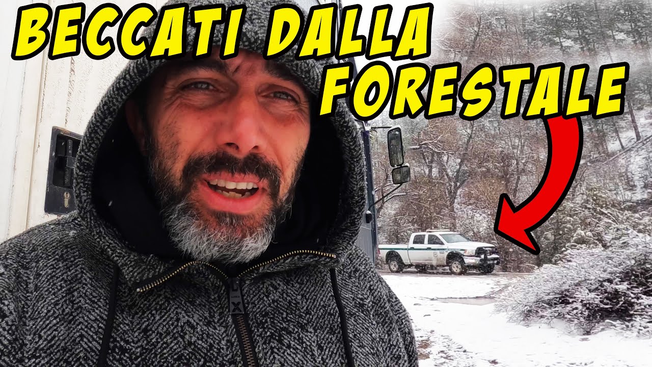 La guardia Forestale ci BECCA dove NON possiamo STARE 😨 Qui si fa DIFFICILE causa FREDDO e NEVE ❄️