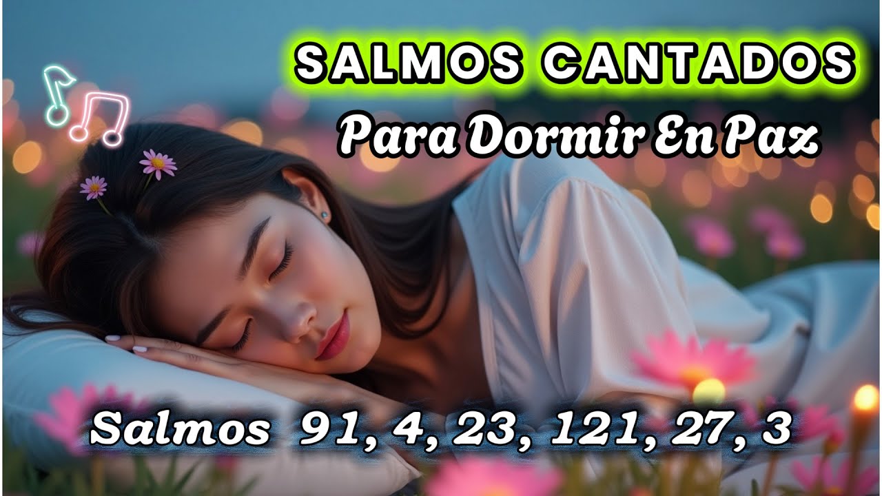 SALMOS CANTADOS PARA DORMIR EN PAZ ✅ 91, 4, 23, 121, 27, 3