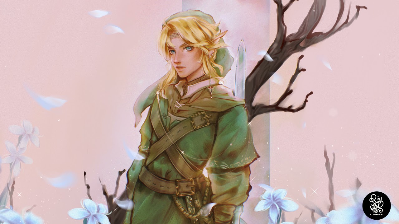 Link Legend of Zelda Fantasy Orchestral Music | Relaxing Music for Drawing, Studying and Sleeping