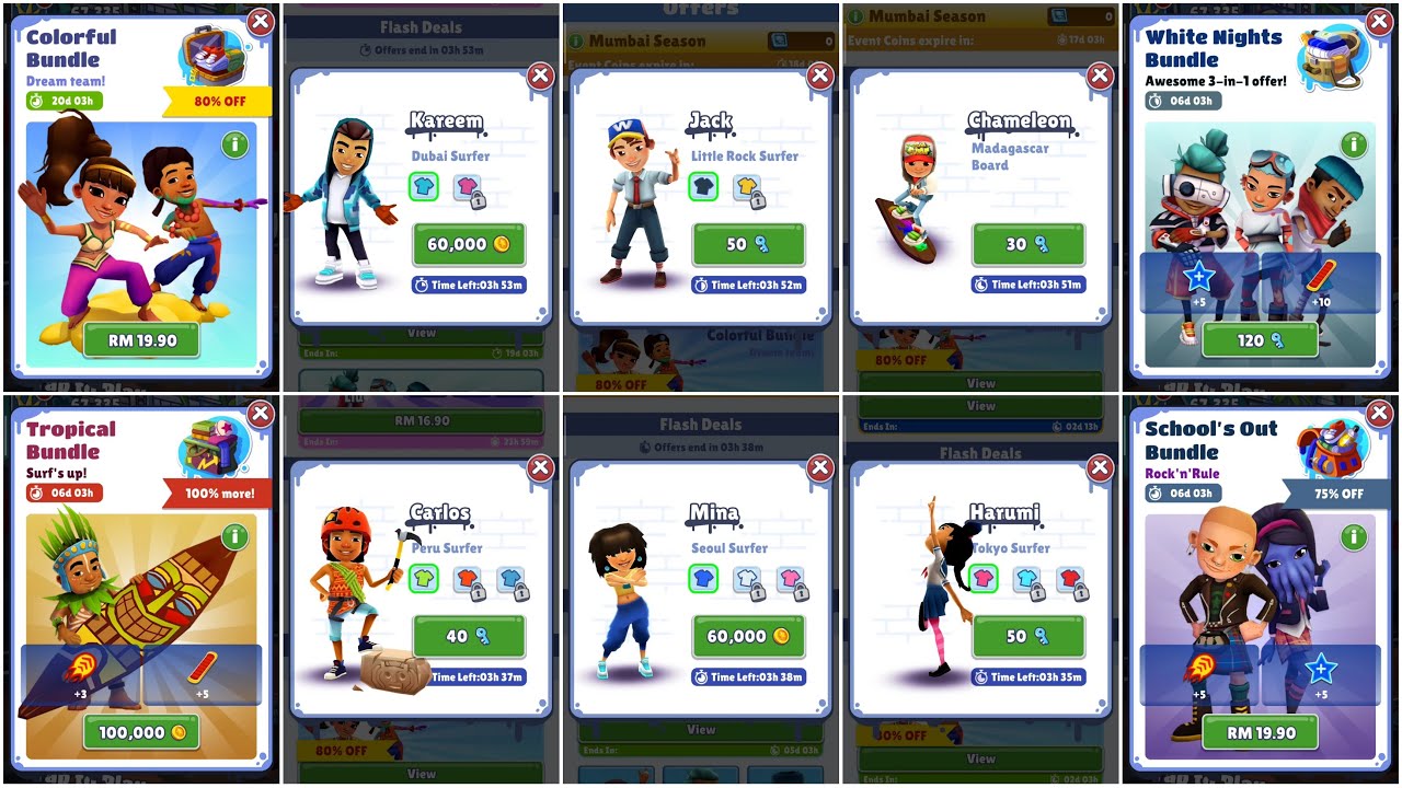 All Characters, Hoverboards and Bundles Reappearance SUBWAY SURFERS WORLD TOUR MUMBAI 2021