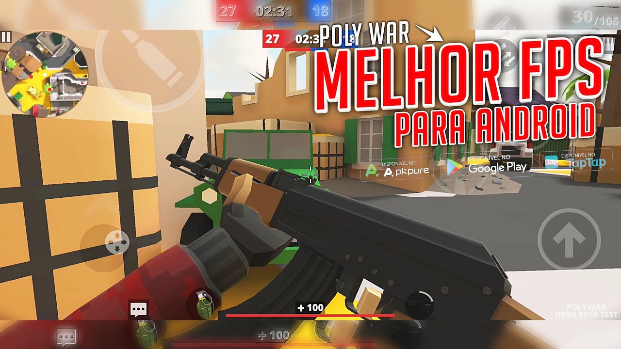 MELHOR JOGO TIRO? MULTIPLAYER PARA ANDROID POLY WAR (GAMEPLAY) NOVOS JOGOS DE TIRO PARA ANDROID 2022