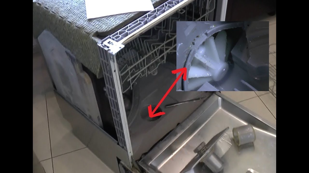 How to repair a dishwasher - Bosch/Siemens - drain pump on all the time and water supply cut off