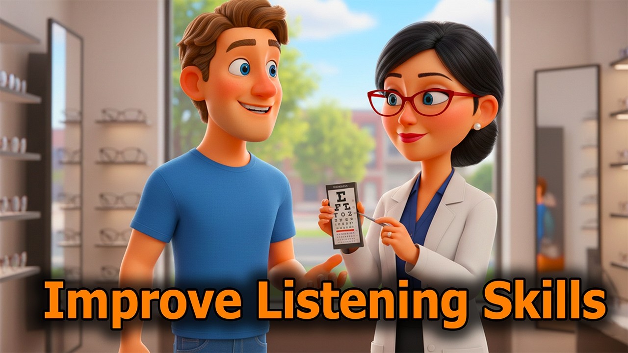 🚀 English Listening Practice at the Optician 🔥 Slow English for Beginners 💡 Speak & Learn English