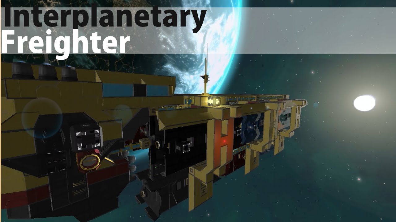 Interplanetary Freighter Showcase | Space Engineers