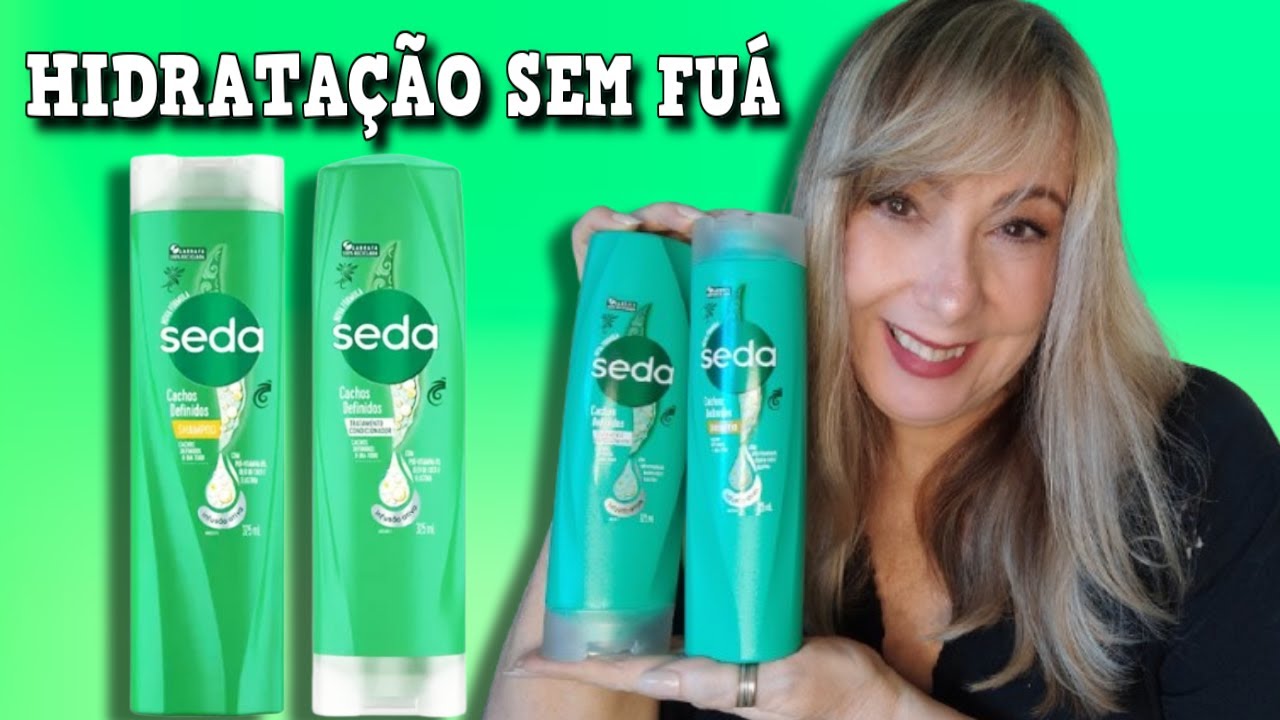 💚SEDA CACHOS DEFINIDOS shampoo e condicionador HIDRATAÇÃO SEM FUÁ