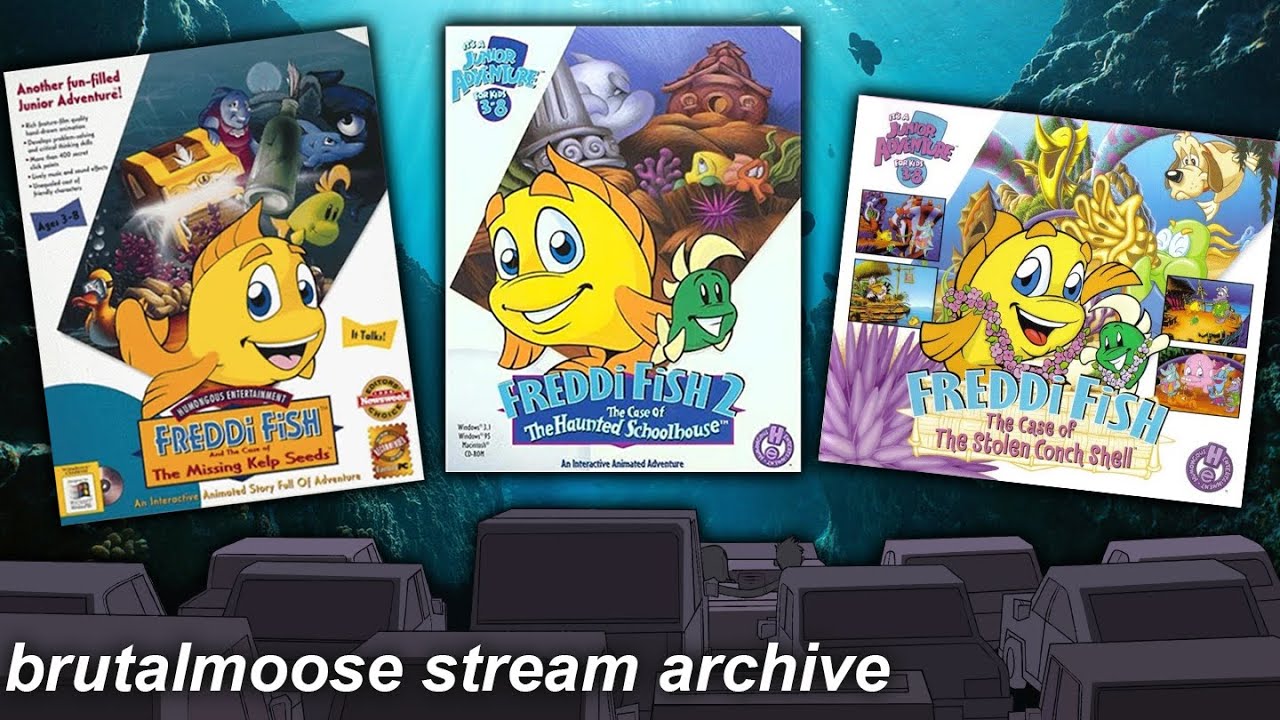 Freddi Fish 1, 2, & 3 | Full Playthroughs!