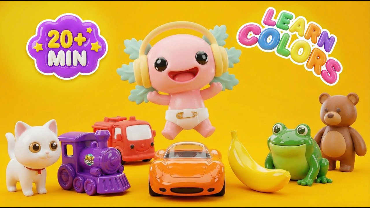 Baby Car & Trucks 🚗 20 MIN Learning Video | Toddler Speech Practice