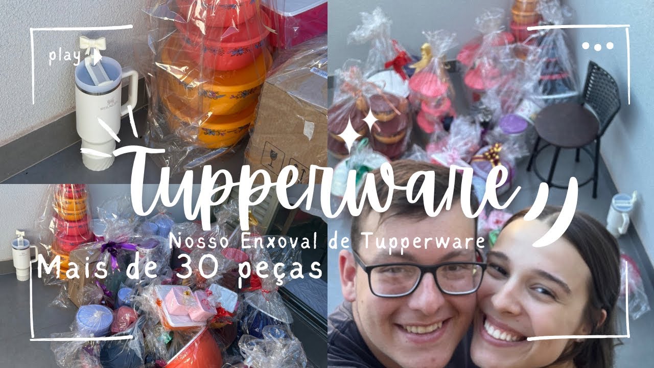 Tupperware ✨- Nosso enxoval de Tupperware 🤍 Mais de 30 peças 💖