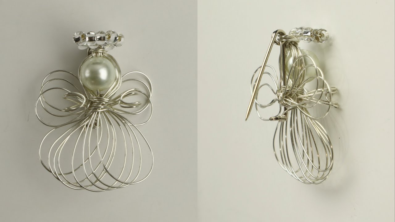 Wire Wrapped Angel Pin Jewelry Making Tutorial