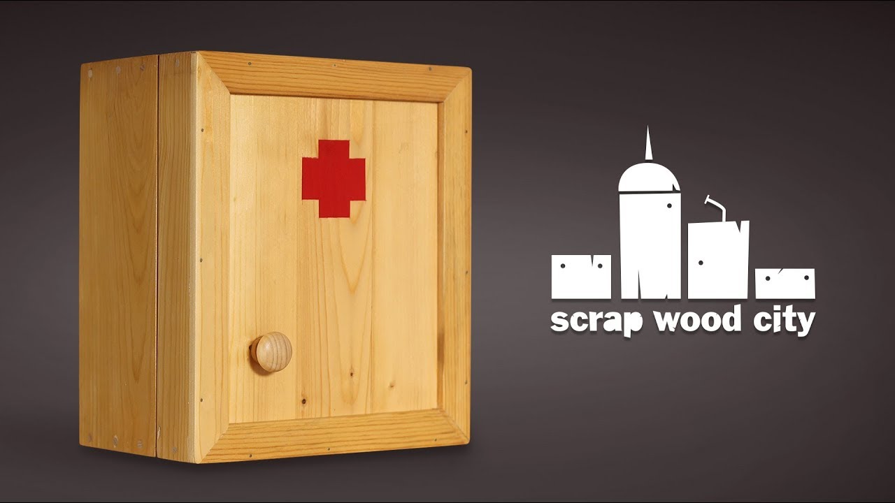 How to make a wooden first aid cabinet - DIY