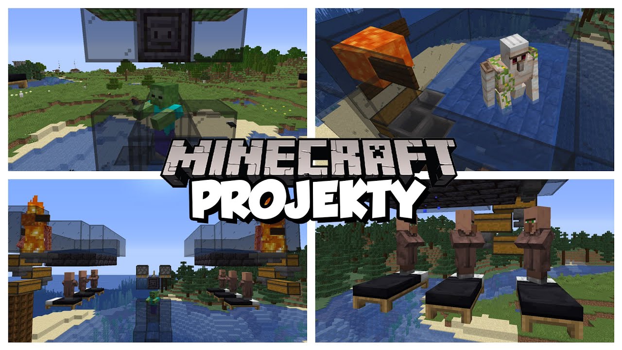 Prosta automatyczna farma żelaza | Minecraft Projekty 006