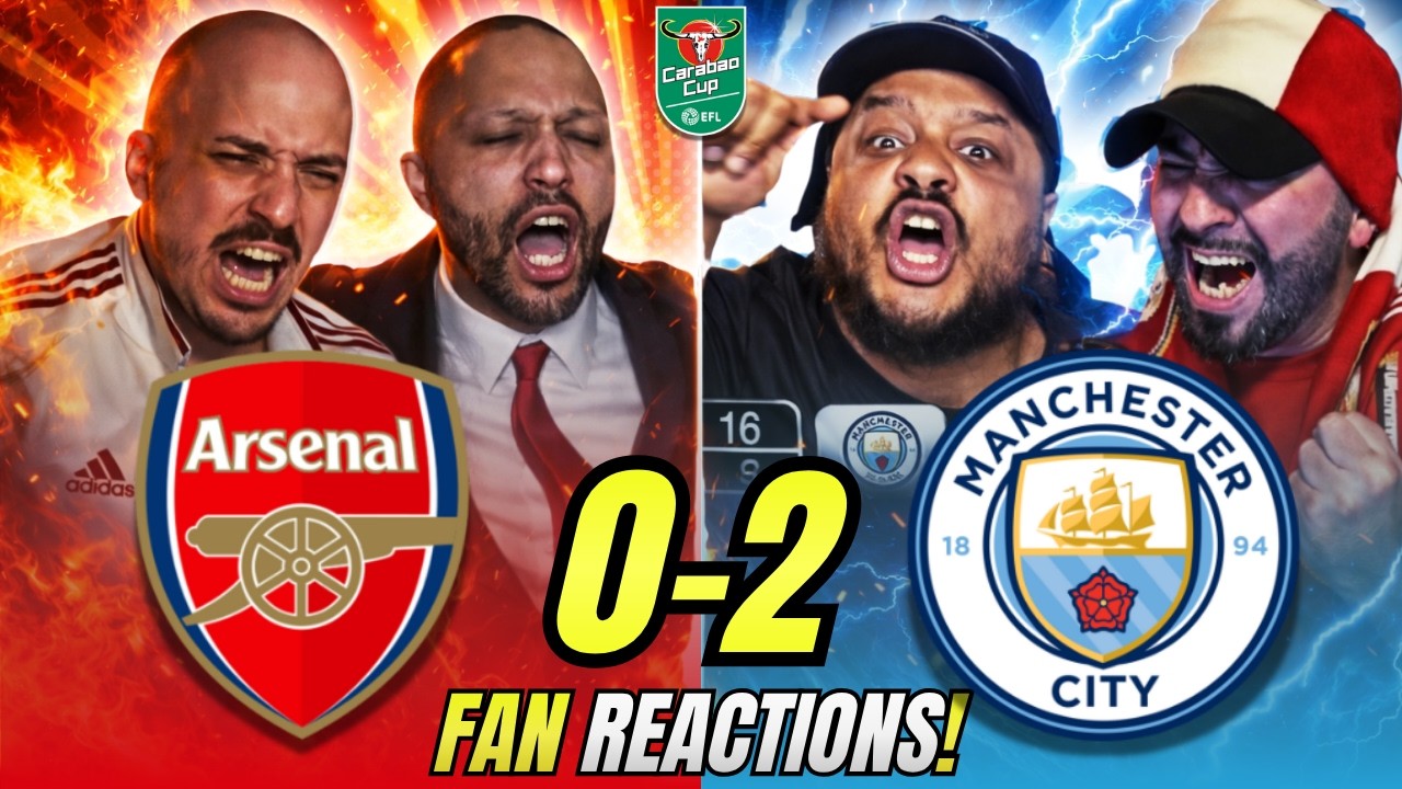 Arsenal Fans FUMING 😡 Reactions to Arsenal 0-2 Manchester City | Carabao Cup Final Fan Reactions