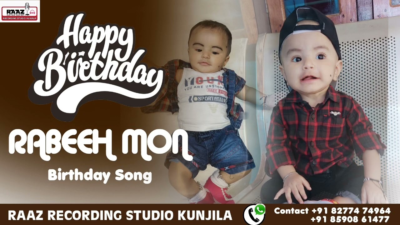 RABEEH MON BIRTHDAY SONG RAAZ STUDIO 8277474964 #birthdaysong#weddingsong#tharattsong#raazstudiokunj