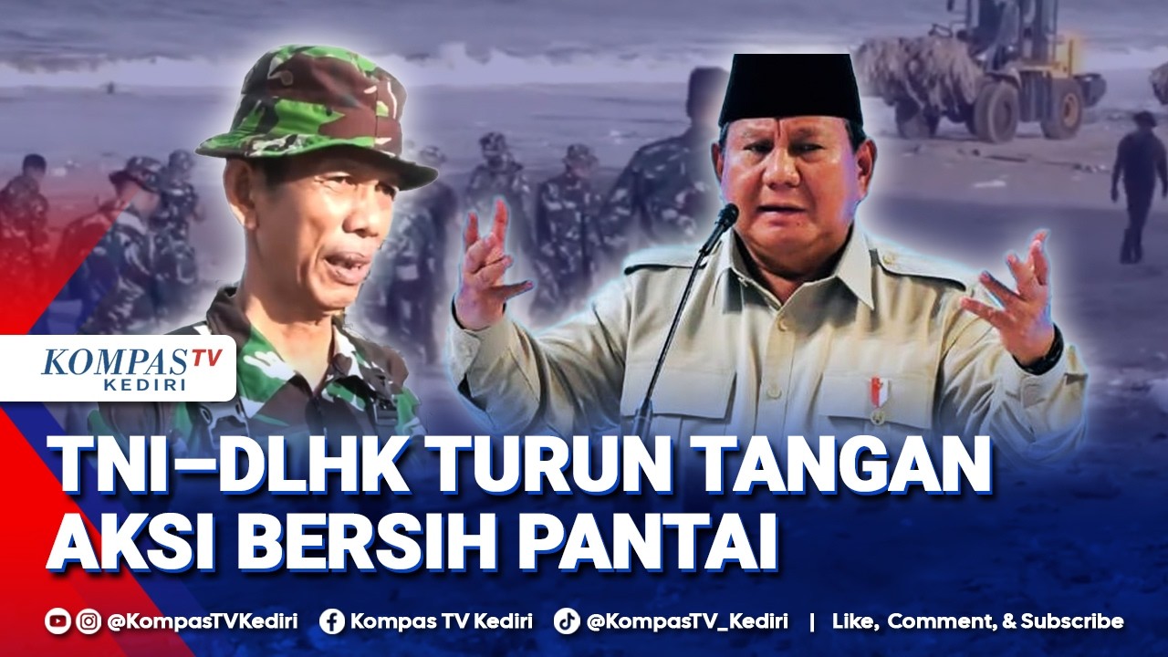 Aksi Bersih-Bersih Sampah, TNI Bersama DLHK di Kedonganan