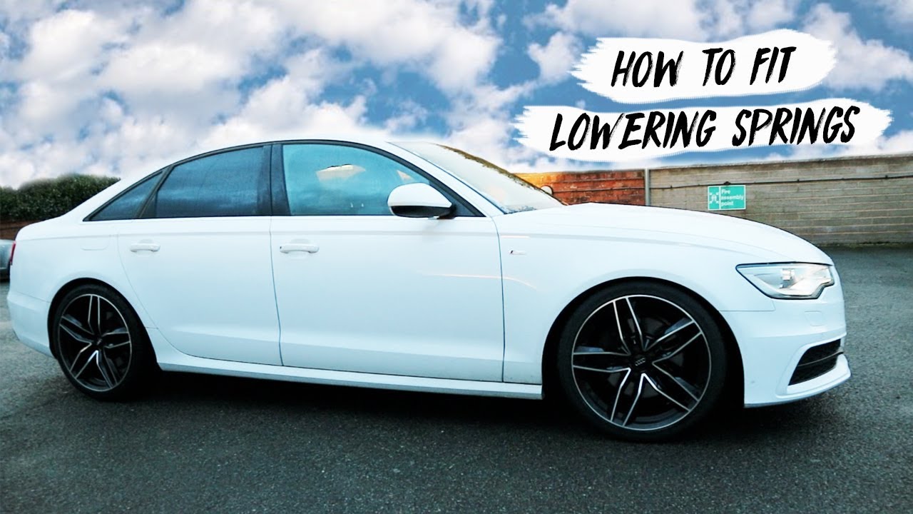 HOW TO (DIY) LOWER AUDI A6 C7 QUATTRO * H&R SPRINGS *