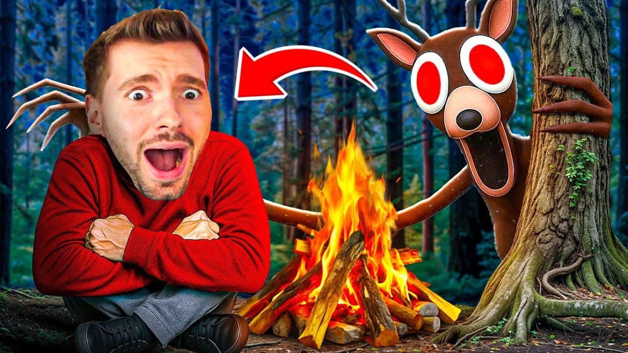 LIP&Atilde;O sobrevivendo 99 NOITES NA FLORESTA DO ROBLOX!