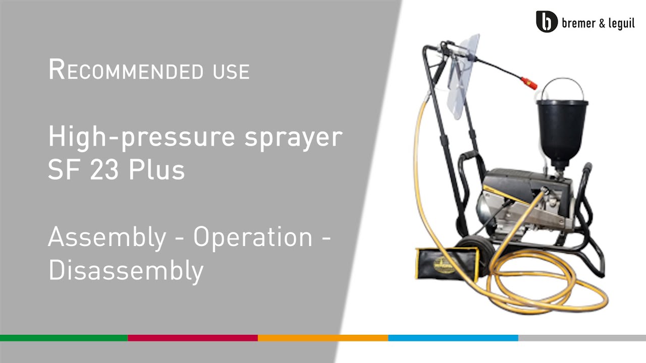 High pressure cleaning device SF 23 Plus | Airless device | Bremer Leguil | EN