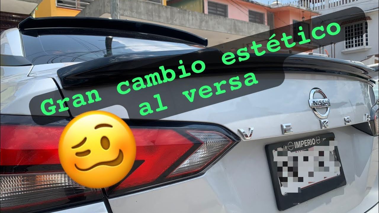 Modificación estético del kit alerón no creerás como quedo el versa  NG #1 || Osherblan