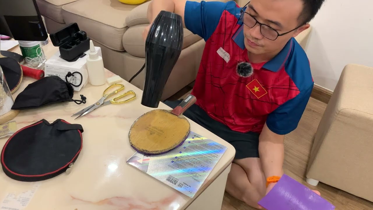 Hướng dẫn cắt dán mặt vợt trong bóng bàn cho người mới bắt đầu - Cực Nhanh, 10 phút là xong