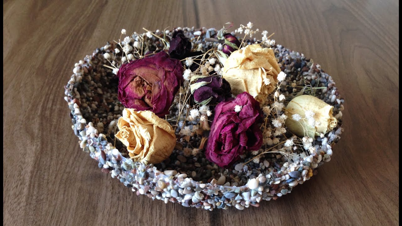 DIY: stone bowl, taşlarla evde kolay saksı yapımı