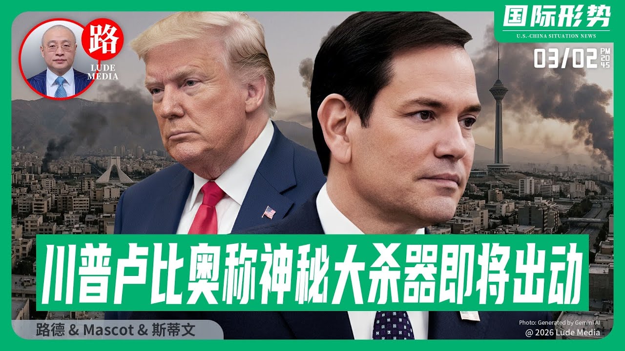【路德社】川普、卢比奥同步定调：此前对伊朗打击只是“开胃菜”！真正大规模打击才真正即将开始，暗示绝对会派遣美联军地面部队进入伊朗！川普同库尔德领导人通电话；3/2/2026 Mascot&斯蒂文