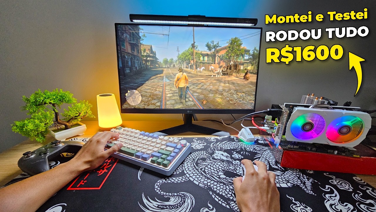 PC Gamer de R$1600 para Rodar Tudo. O Melhor de 2025 (Montagem e Testes)
