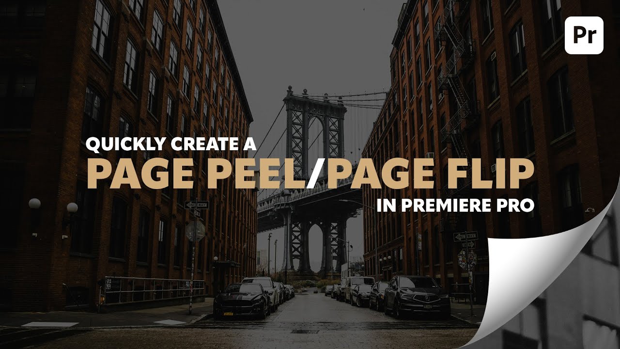Ajoutez rapidement un effet de page qui se d&eacute;colle et se retourne gr&acirc;ce &agrave; Adobe Premiere Pro.