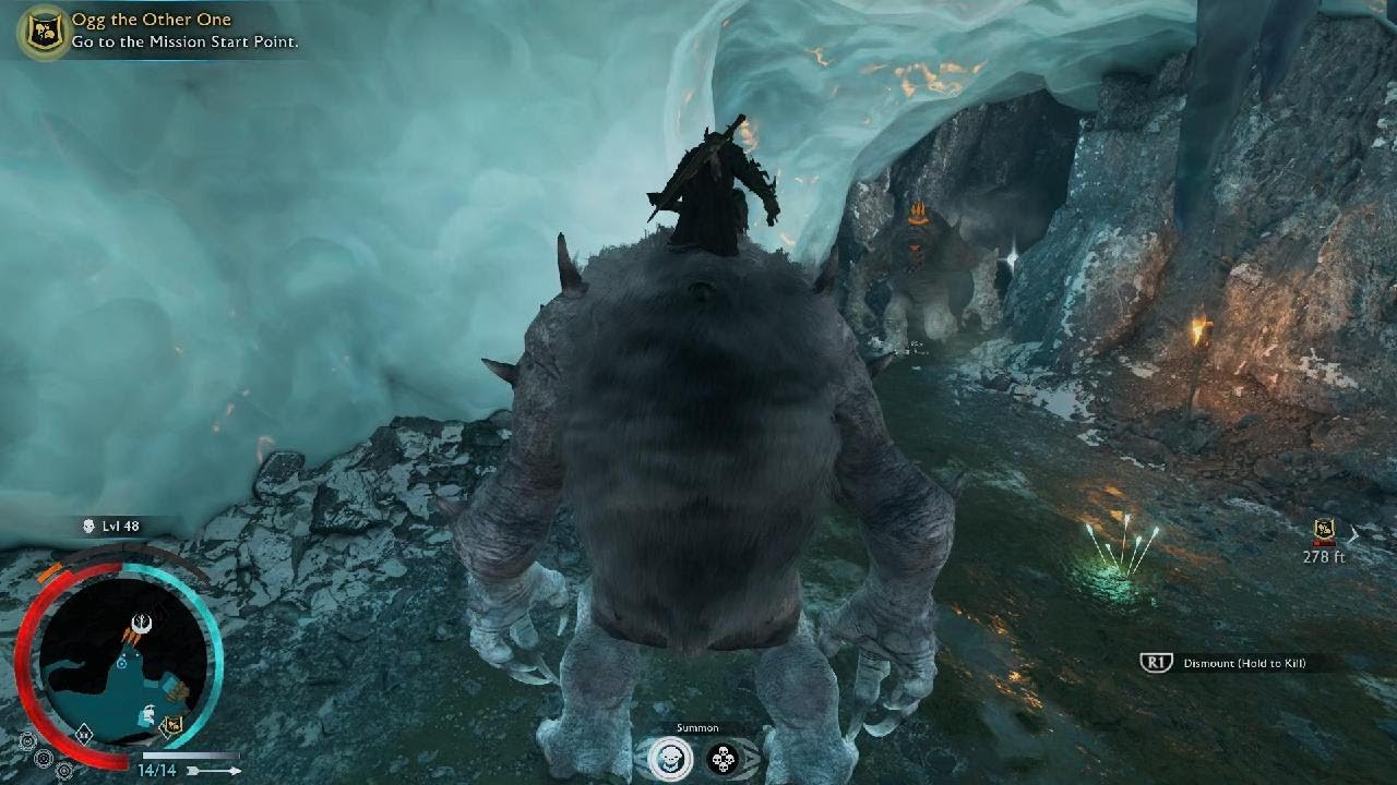 Graug vs Ice Graug - Middle-earth: Shadow of War