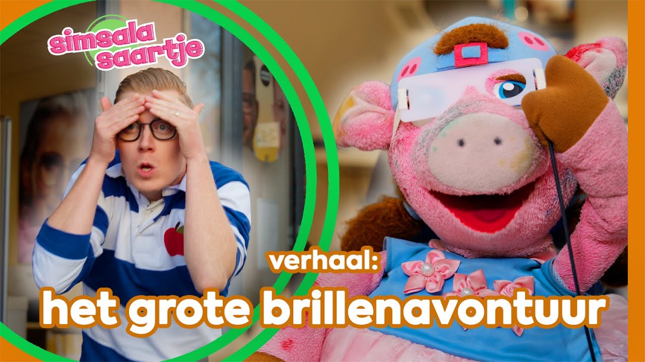 HET GROTE BRILLENAVONTUUR 👀😎 | SIMSALA SAARTJE 🐽 | Educatieve kleutertelevisie | Ogen