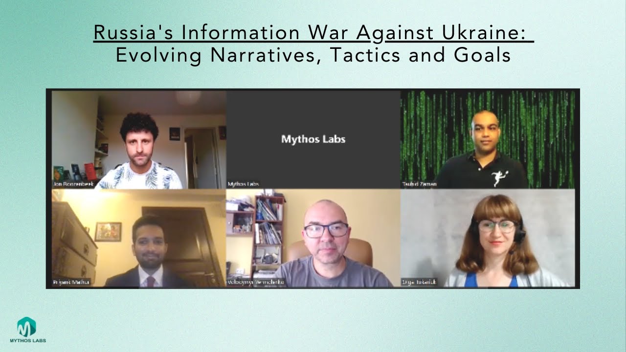 Webinar | Russia's Information War Against Ukraine: Evolving Narratives, Tactics and Goals | 9/1/22