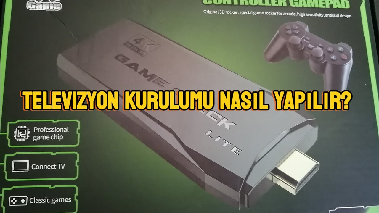 ATARI OYUNLARI 2.4G WIRELESS CONTROLLER GAMEPAD TELEVİZYON KURULUMU NASIL YAPILIR?