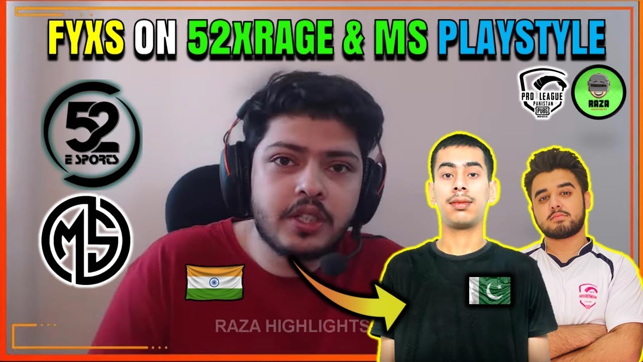 FYXS 🇮🇳 ON 52xRAGE & METERxSHOT ESPORTS PLAYSTYLE 🇵🇰💚