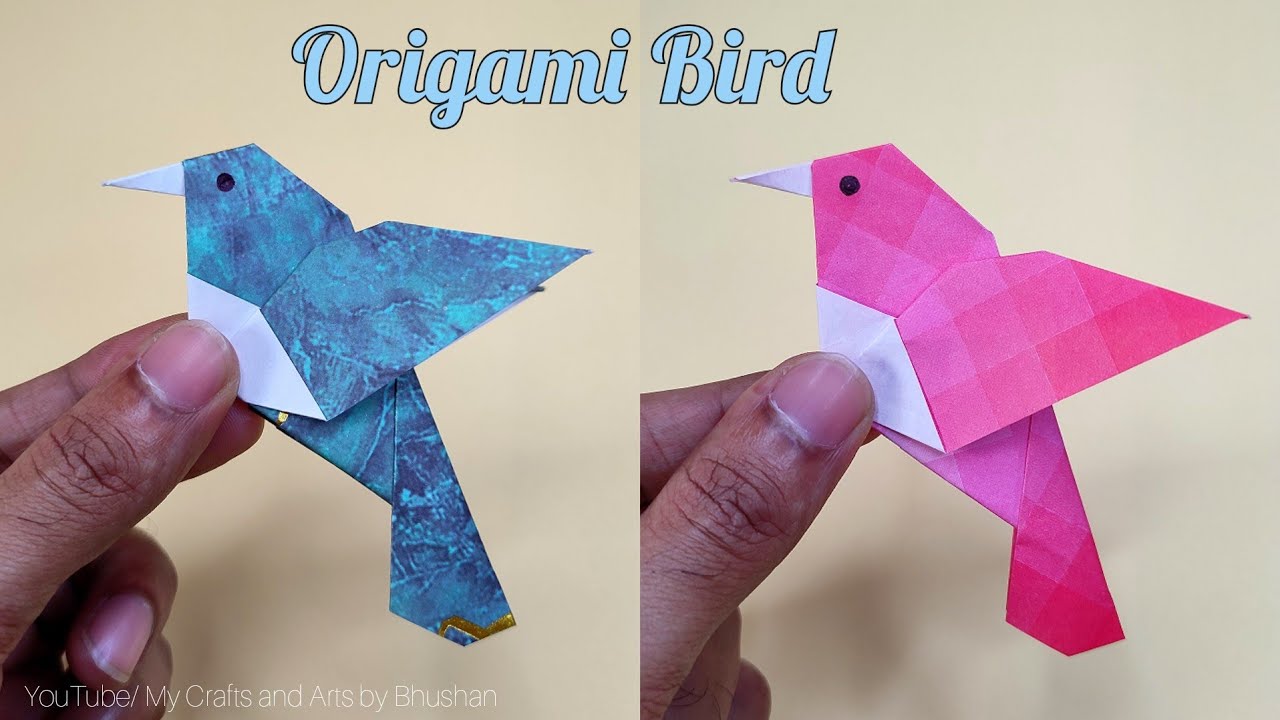 How to make an origami Bird easily at home