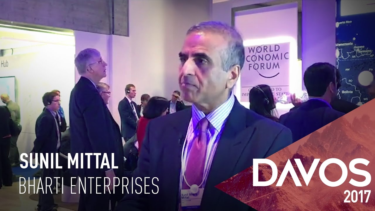 Sunil Mittal At World Economic Forum 2017
