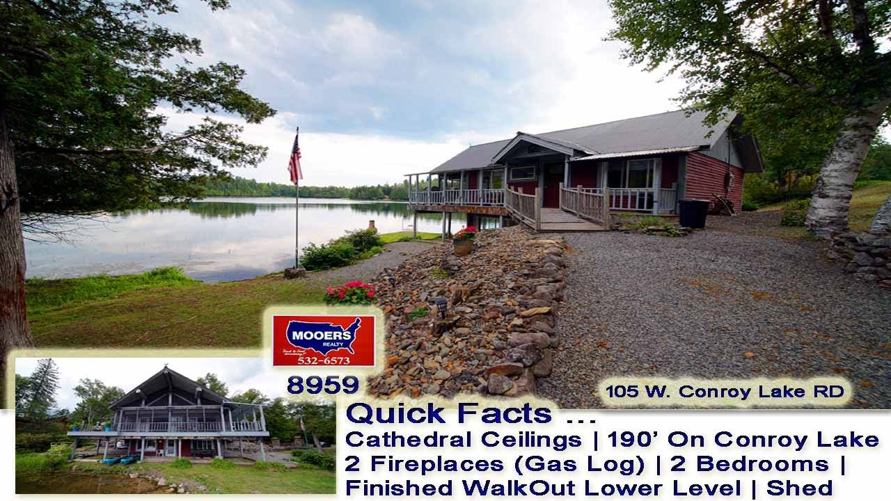 Properties For Sale On Lakes In Maine | 105 W. Conroy Lake Waterfront Listing MOOERS REALTY #8959