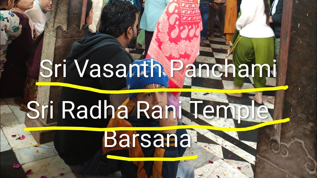 Sri Radha Rani Temple Barsana Dham on Vasanth Panchami day 