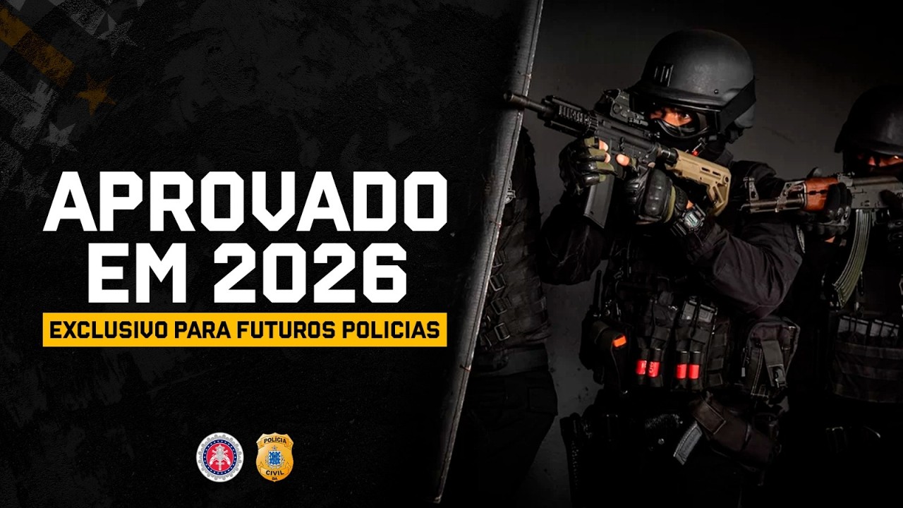 SEJA APROVADO NA PMBA E PCBA  EM 2026 | CAP. NASCIMENTO - 20h