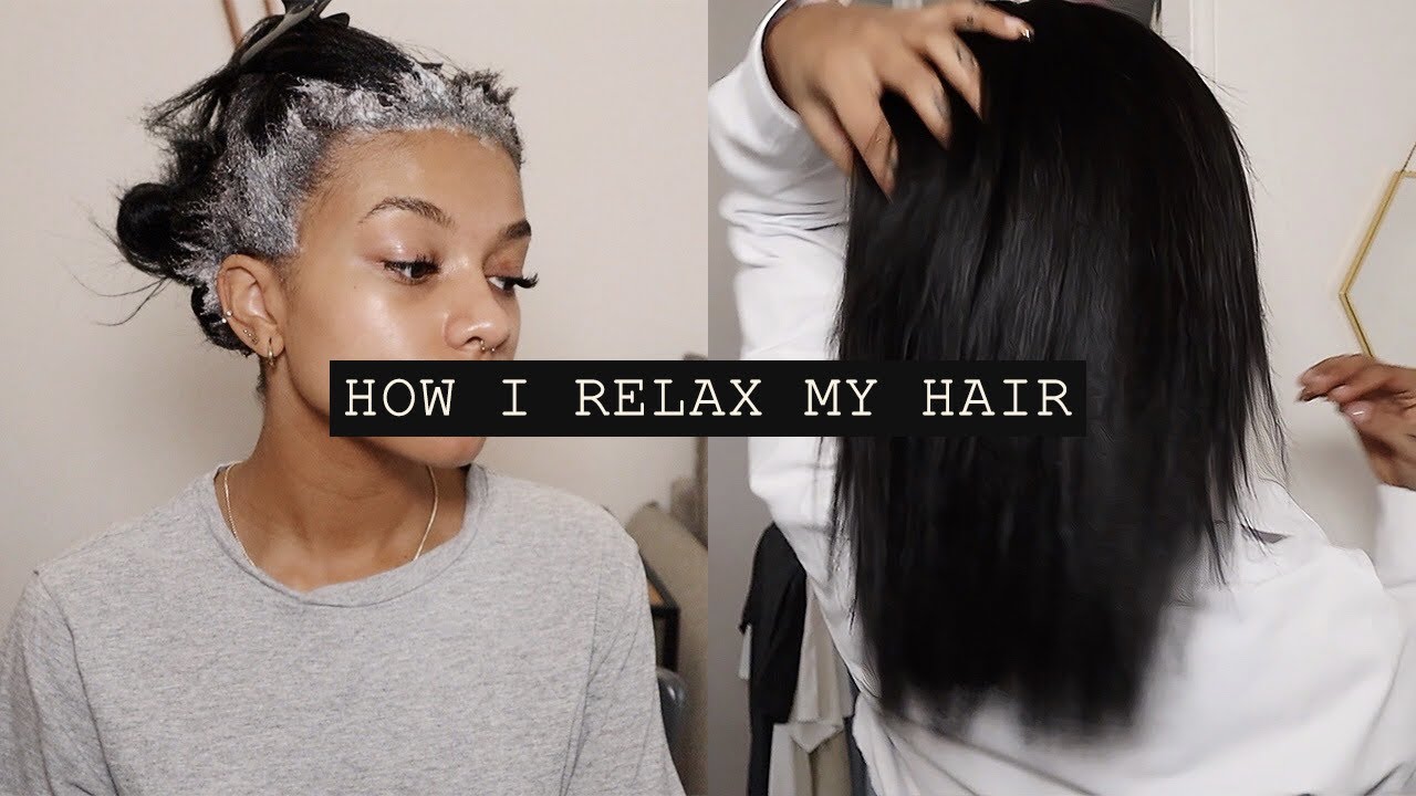 how i relax my hair at home.